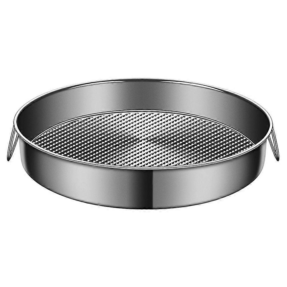 Round Pot Steamer Tray With Good Ventilation For Home Kitchen Use 26x26x5cm Silver Food Steaming 1Pack