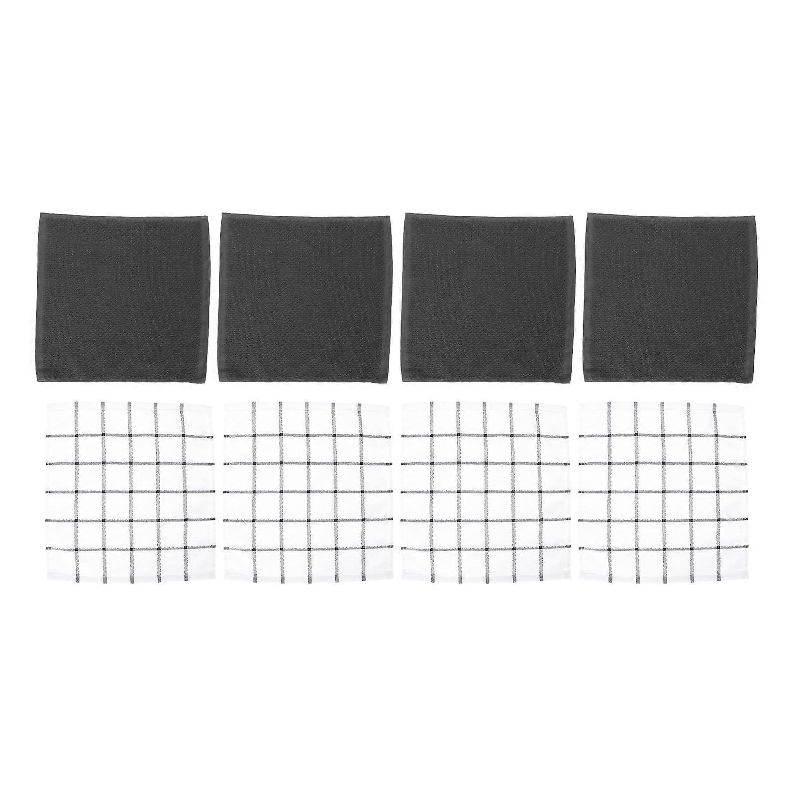 8pcs Highly Absorbent Cotton Cleaning Towels for Kitchen & Home Use – Reusable, Quick Drying, Scratch Resistant