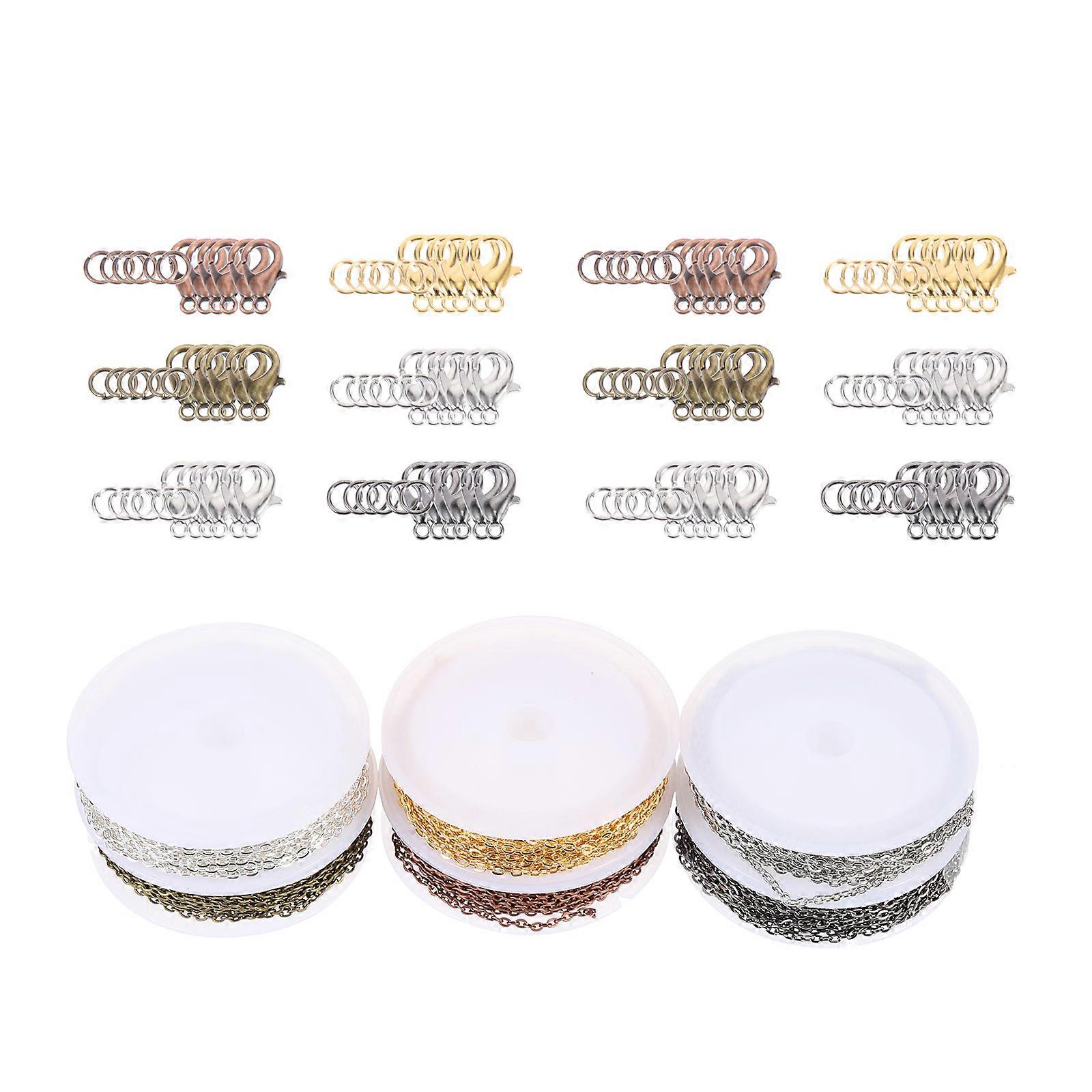 1 Set Necklace Chain Sweater Chain DIY Jewelry Lobsters Clasps Chains for Jewelry Making
