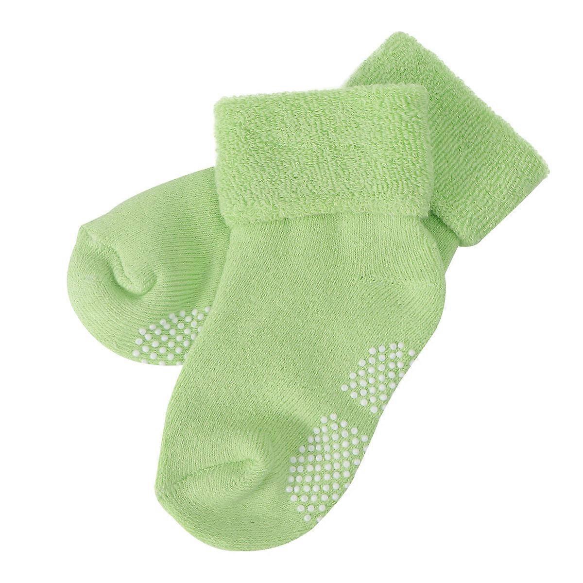 Non Slip Socks For Boys And Girls Autumn And Winter Socks Suitable For 1 To 3 Years Old Milk Pair