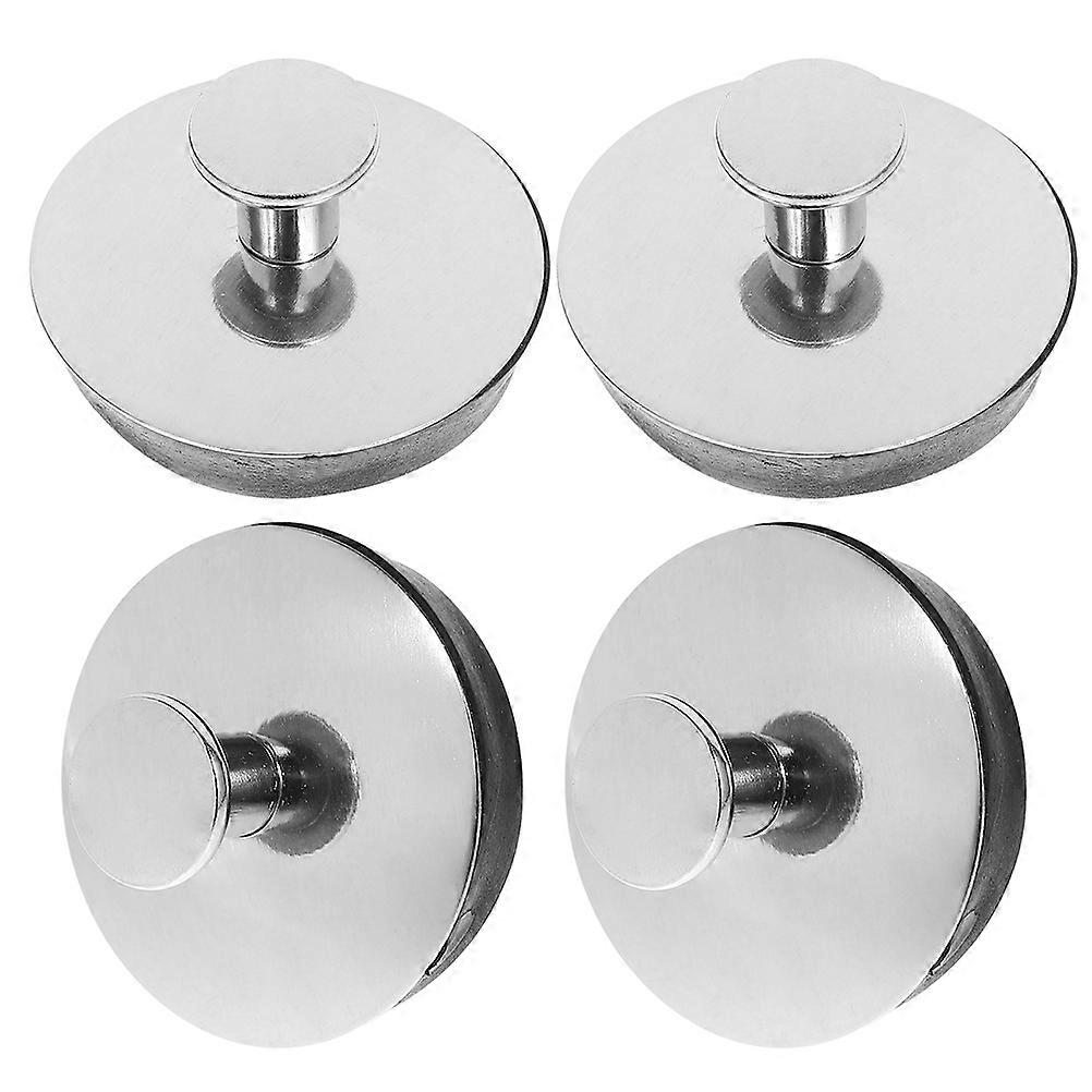 Stainless Steel Sink Drain Plug Set – Durable Basin Stopper Sealing for Standard Sinks, 4 Pack