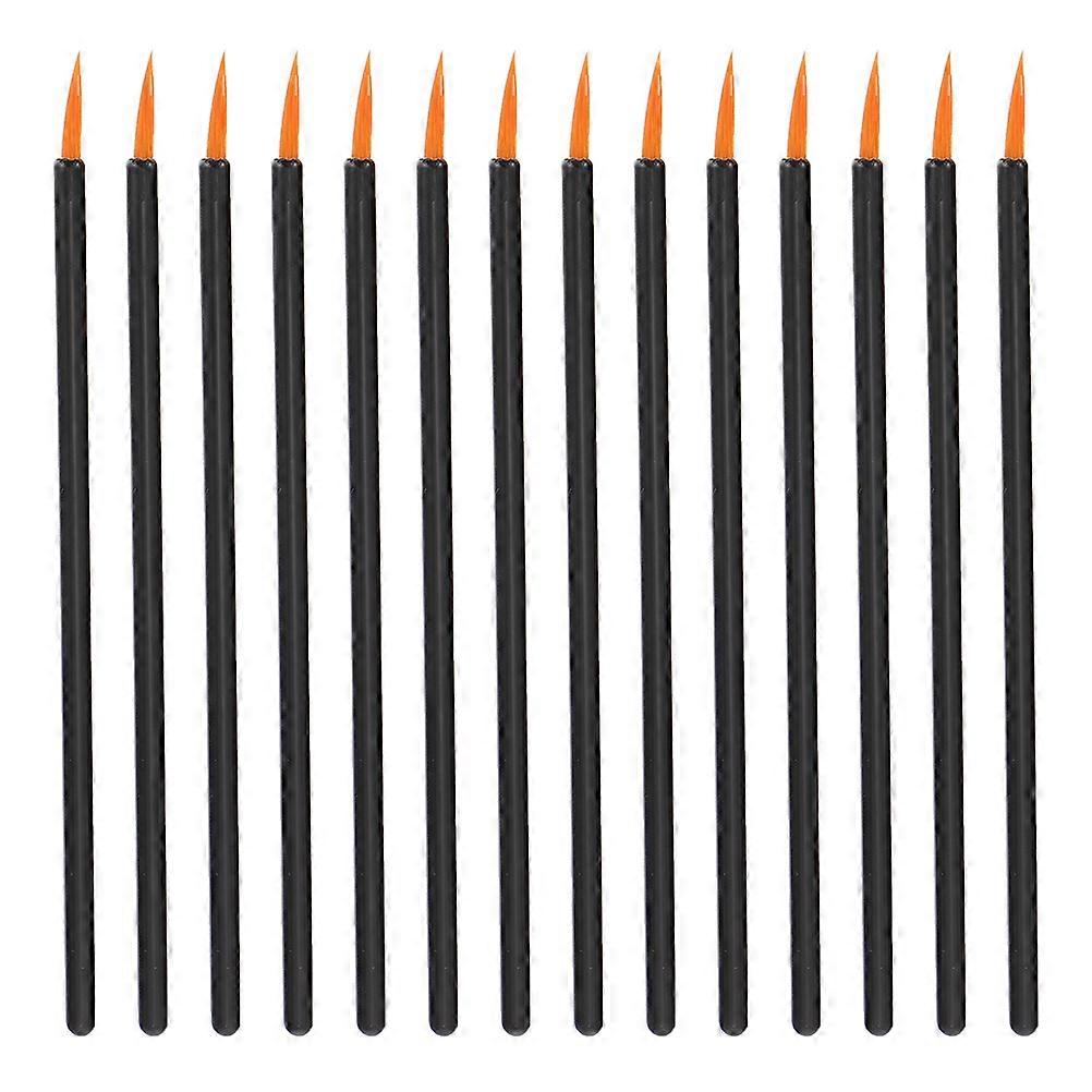 Practical Disposable Eyeliner Brush with Artificial Fiber for Home Use Black Lightweight Small Size