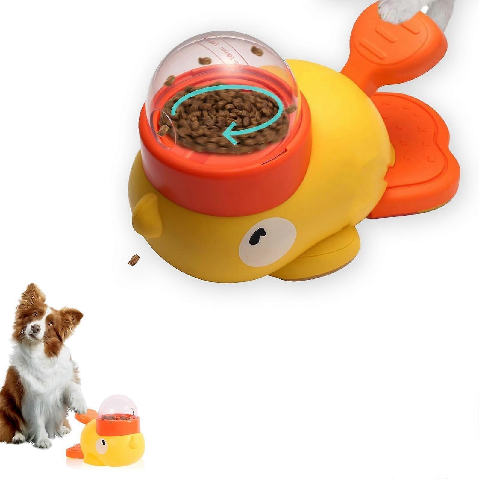 Duck Shape Dog Slow Feeder Toy for Cats and Dogs, Interactive Treat Dispenser for Enrichment and Entertainment