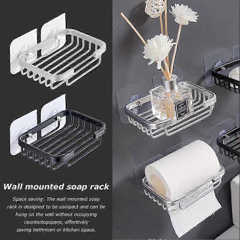 Wall Mounted Aluminum Soap Rack Soap Storage Rack Multi-purpose 2025