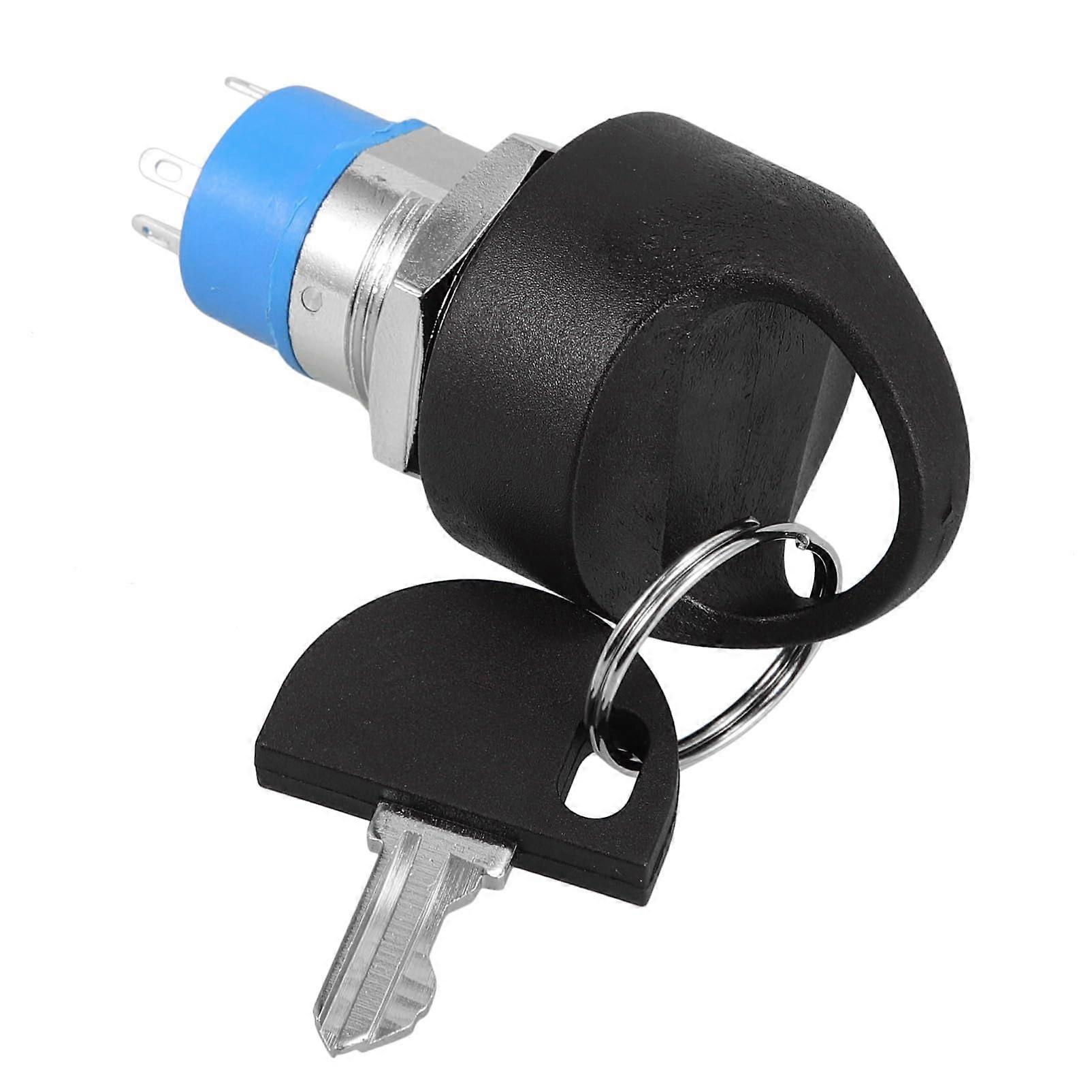 Ignition Switch With Key For Electric Scooter, Keyed Ignition Lock, Zinc Alloy Ignition Cylinder, Starter Switch