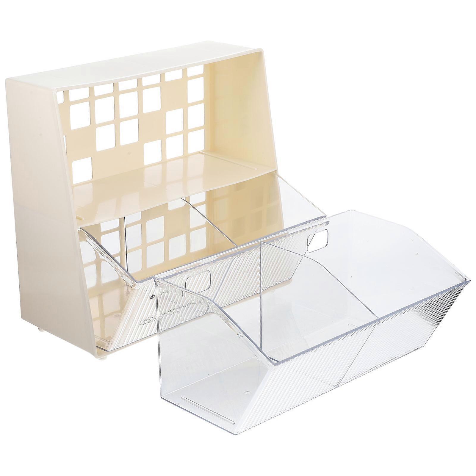 Multi-Function Tea Bag Rack Convenient Storage Solution For Adults Kitchen Counter Made Of Plastic 1Pack