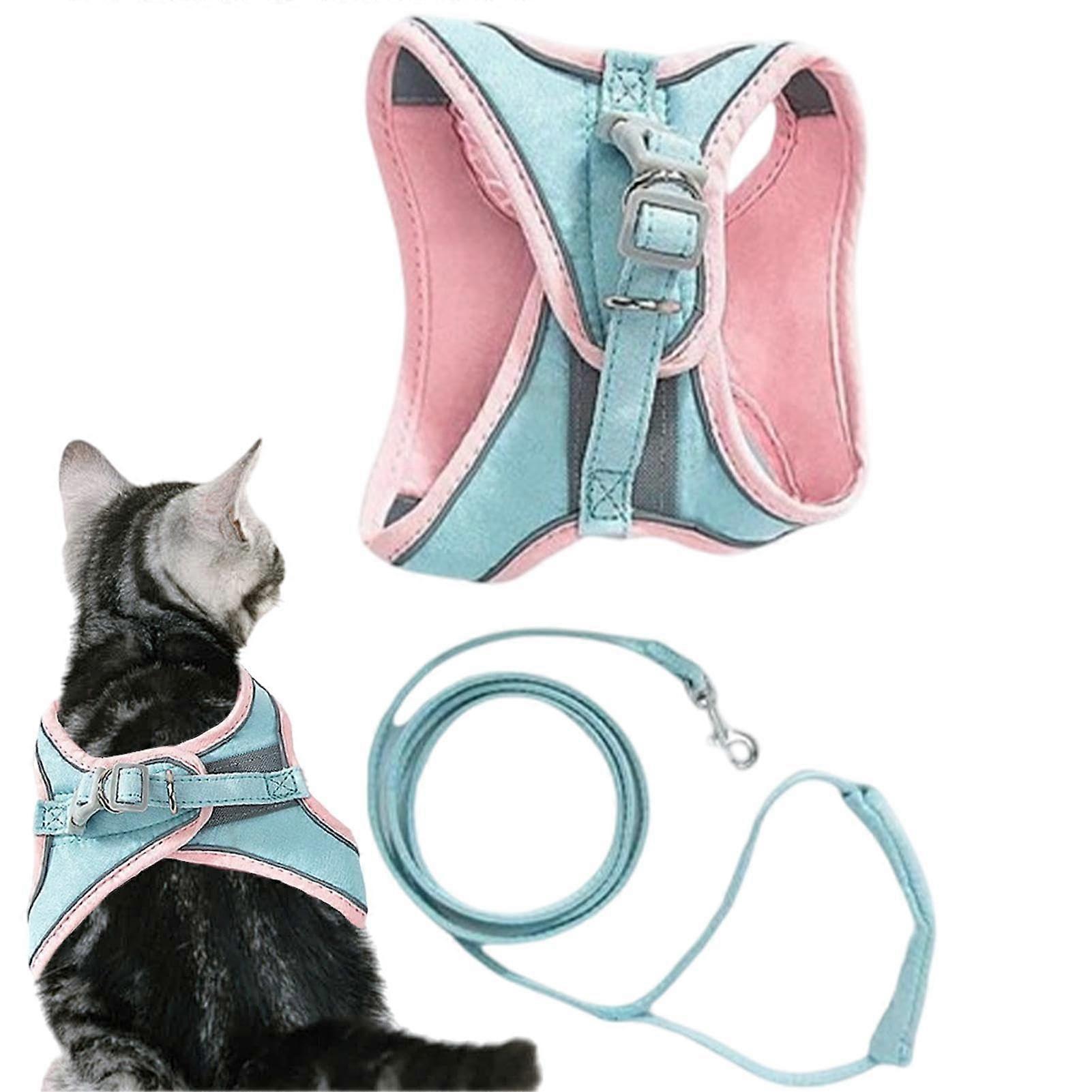Cat Harness Set, Adjustable Lightweight Design for Training Adventure