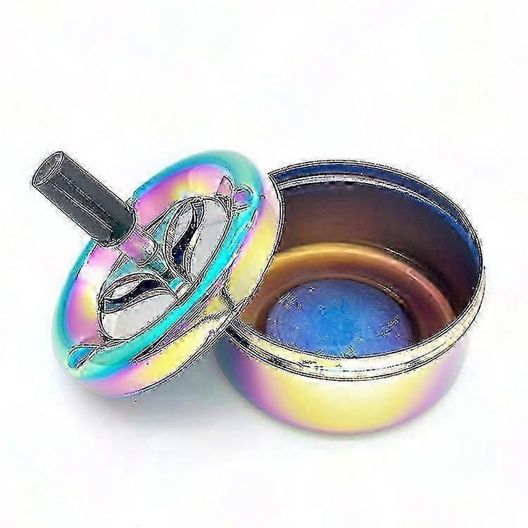 Regnbue roterende askebeger - flerfarget - 9cm diameter