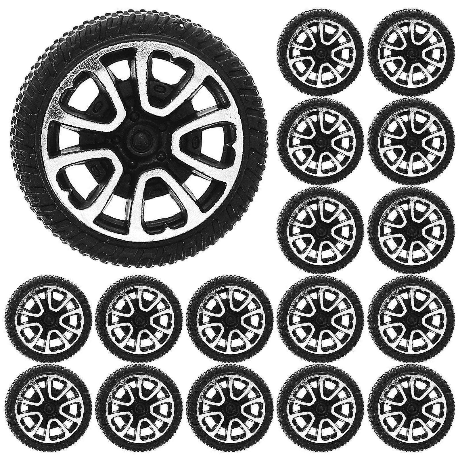 50pcs αυτοκίνητο rc 30mm DIY ρόδες εύκολο να εγκαταστήσει το πρότυπο μικροσκοπικά εξαρτήματα ελαστικών μίνι πλαστικά μέρη ελαστικών για το μοντέλο αυτοκινήτων Rc ελαστικά αντικατάστασης αυτοκινήτων
