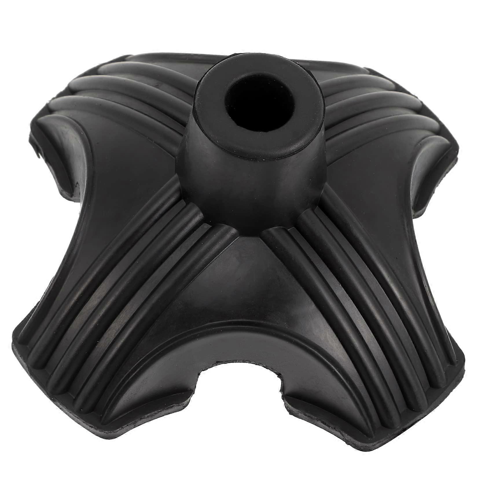 Foot rubber tips for walking sticks, nonslip selfstanding, durable prong cane tips