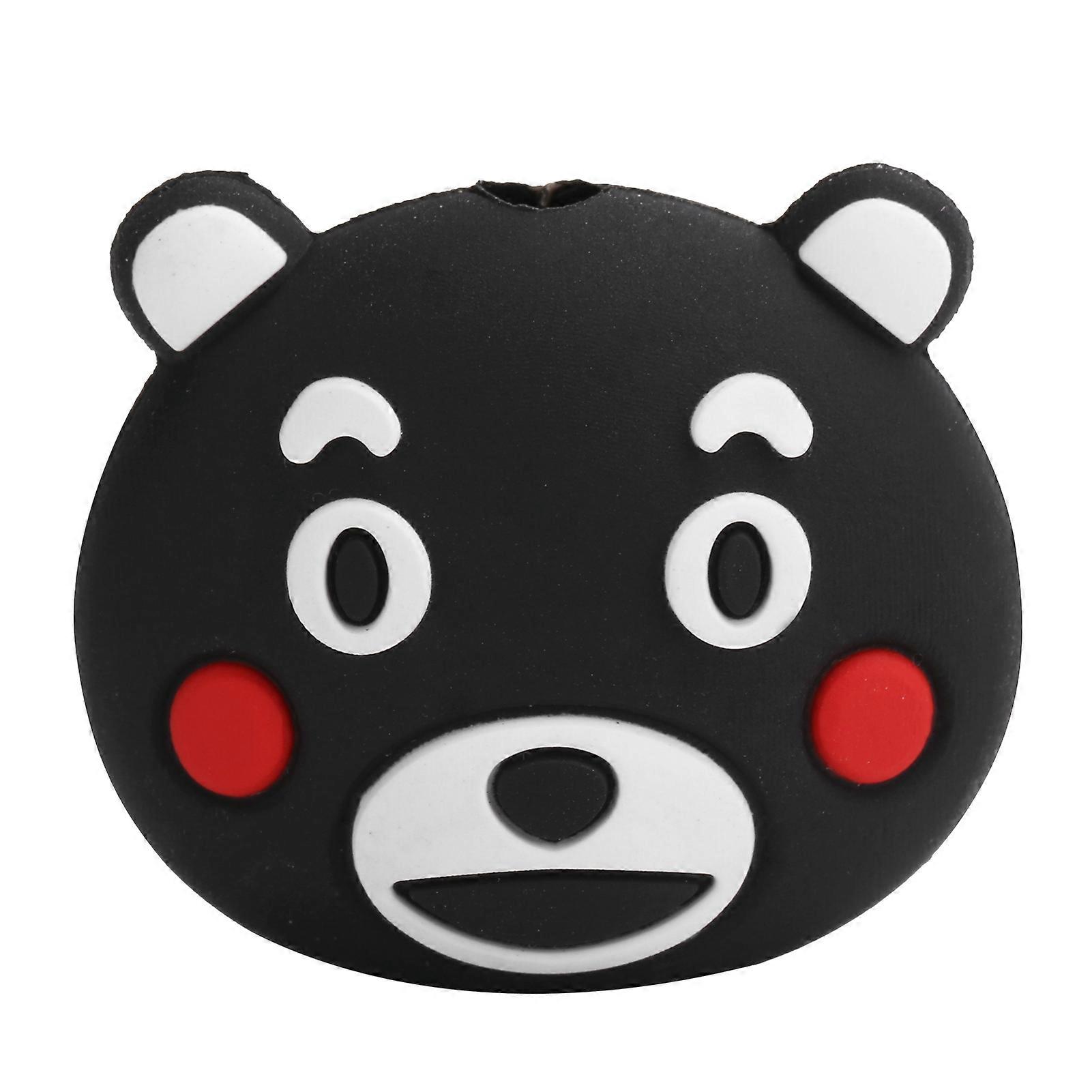 Black Cartoon Fruit Cable Protector: Durable PVC Cover for Mobile Data Line Safety