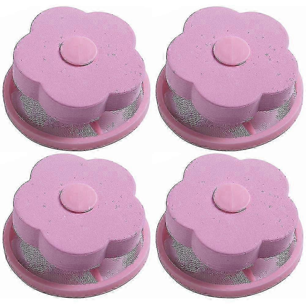 4pack Floating Reusable Washing Machine Lint Catcher