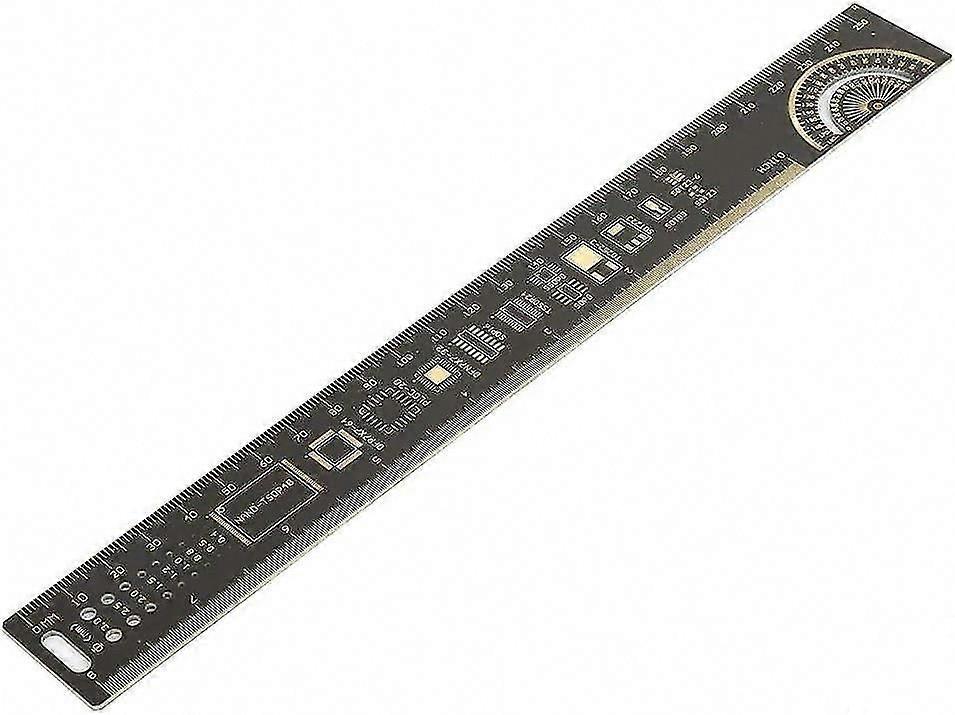 10inch 25cm Electronic Engineer Multifunction PCB Ruler for Circuit Board Measurement & Design