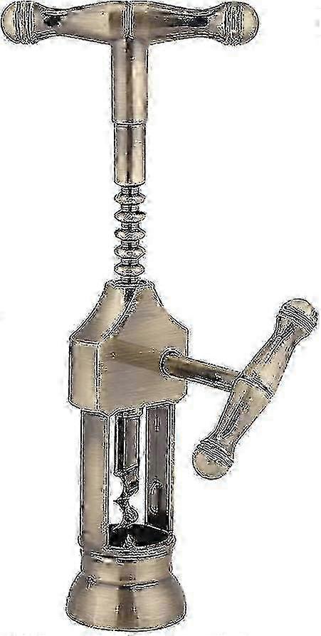 Stainless Steel Portable Corkscrew Opener for Red Wine Bottles with Retro Design