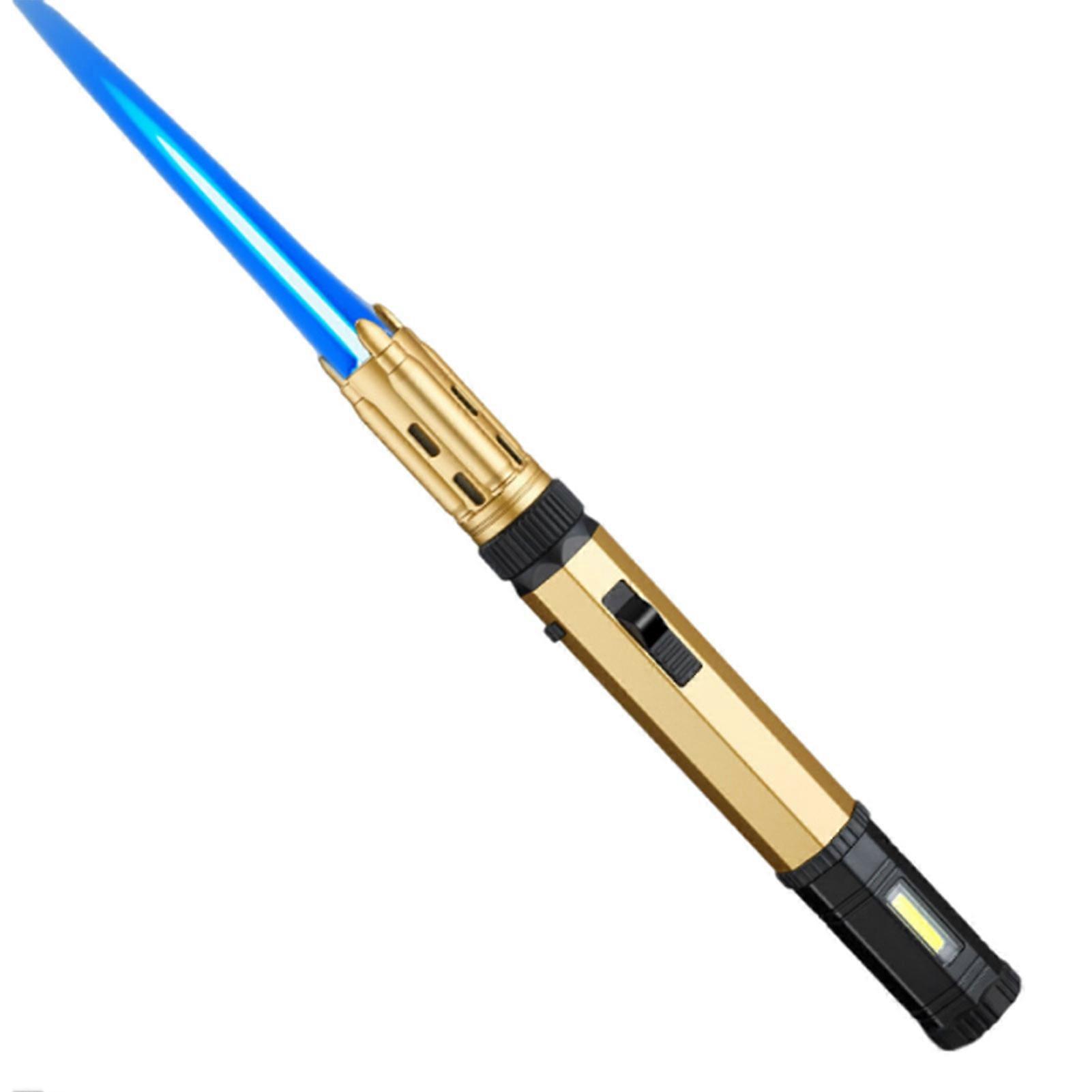 Refillable High Heat Blowtorch For Culinary Adjustables Blue Flames Inflatable Lighter for Camping