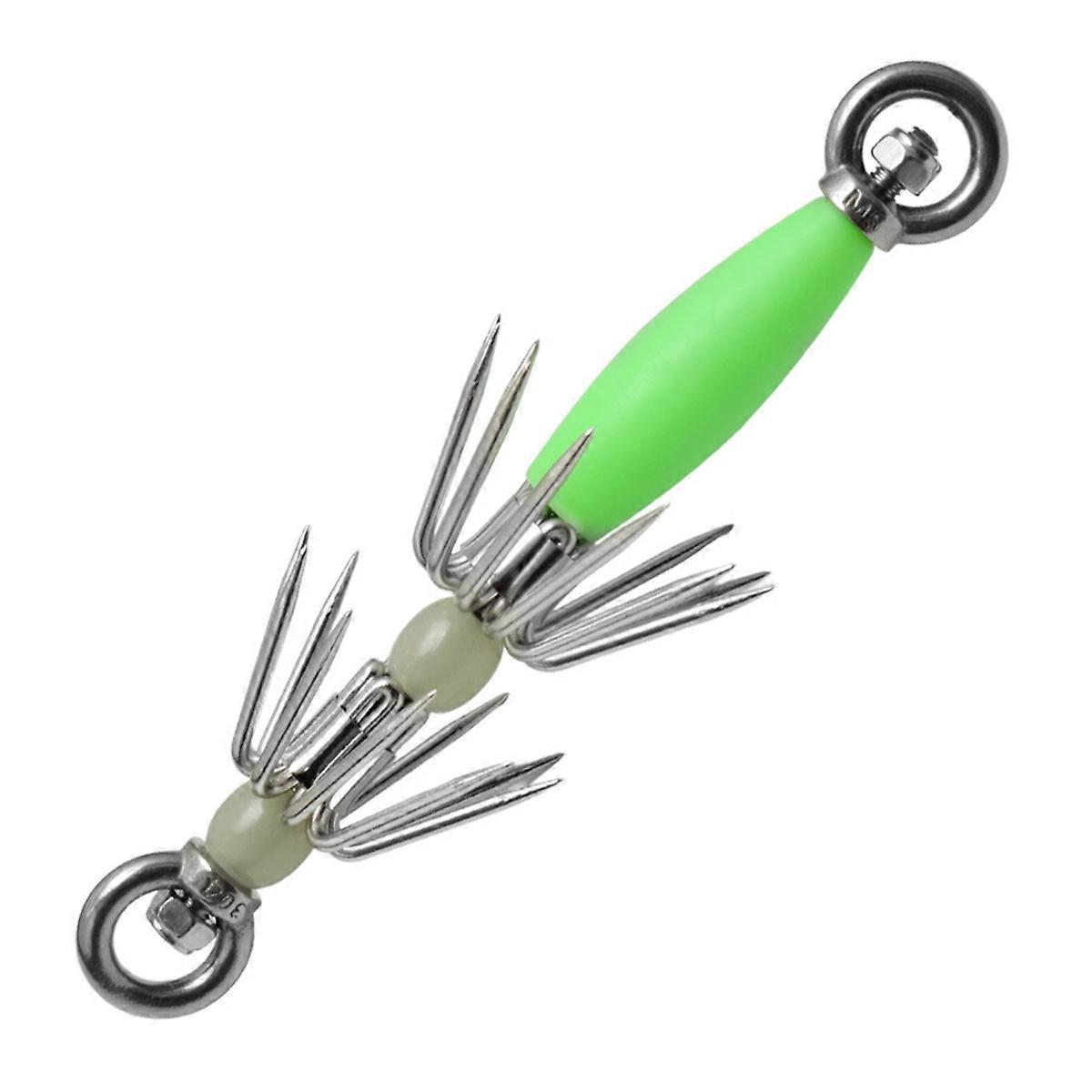 Bait Hook Fixture Hook Fishing Luminous Umbrella Hook Green