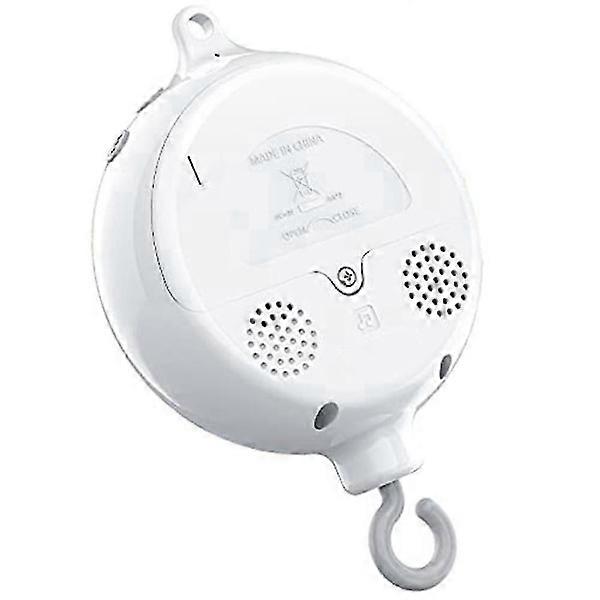 Crib Mobile Motor Baby Music Box Spin with 3 Modes Volume Adjustable 12 Lullabies Auto-Off After 30 Minutes-B10