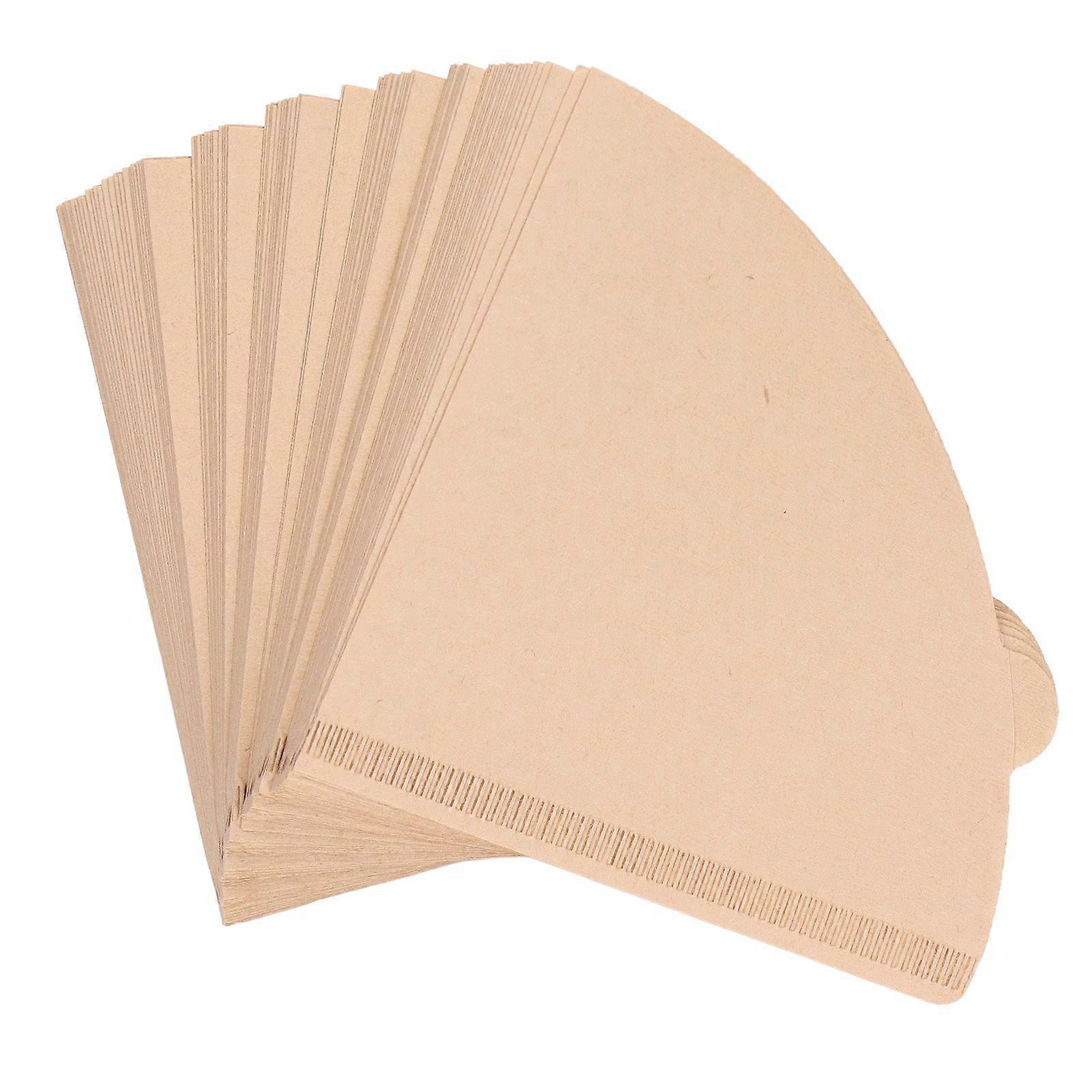 100PCS Coffee Filter Paper Cone Shaped Disposable Coffee Strainer Paper Natural Filter Paper AccessoryV60 12x11.6x4 cm / 4.7x4.6x1.6 In