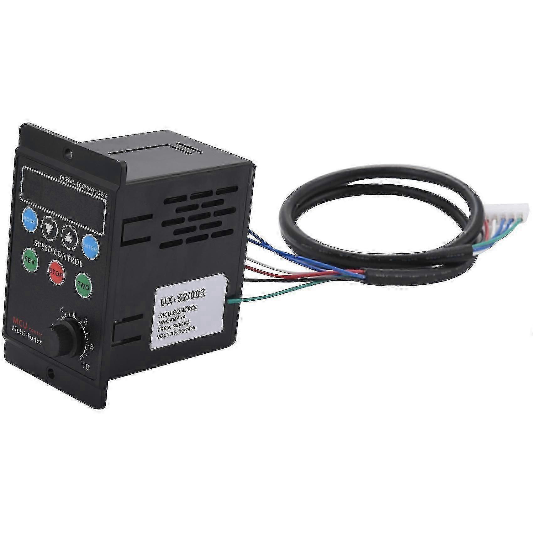 Ux-52 Digital Display Motor Speed Controller Motor Governor Soft Start Tools 220V Ac 6W-400W