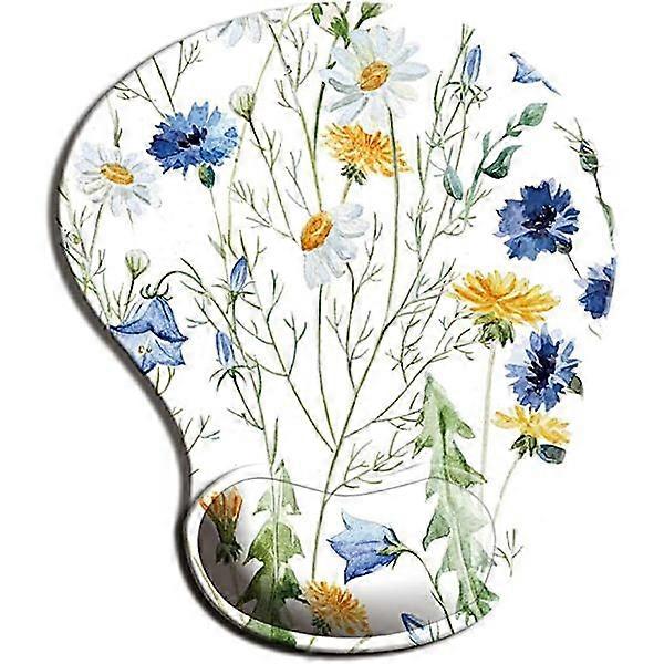 Ergonomic Mouse Pad with Wrist Support, Cute Mouse Pad with Non-Slip PU Base for Home Office, Work