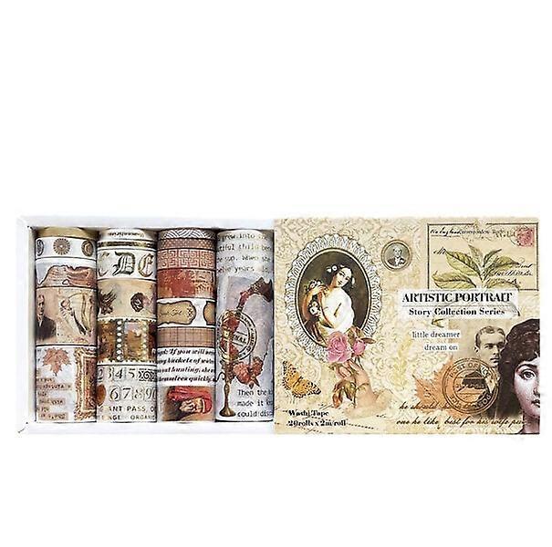 Decorative tape, 20 rolls, different patterns, waterproof and suitable for DIY