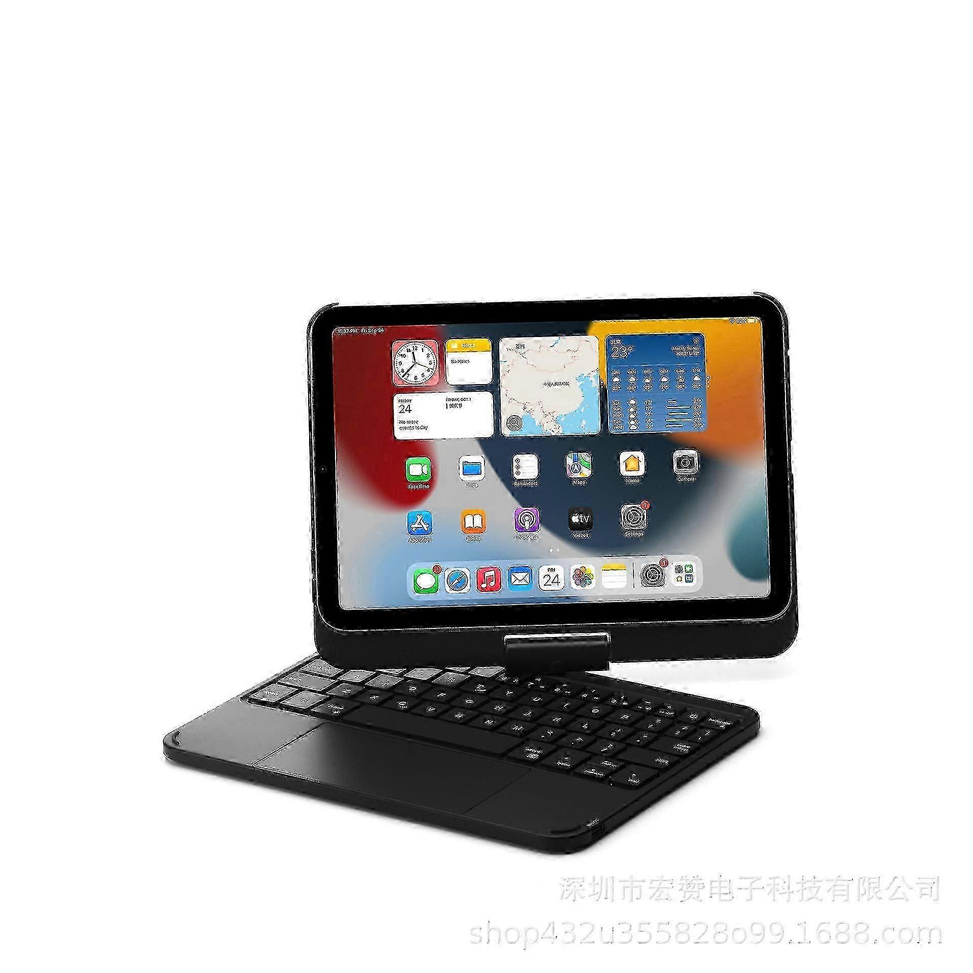 Magic Keyboard Case with Magnetic Cover for iPad Mini 6th Generation. Foldable Backlight 360-degree Rotatable Bluetooth Keyboard