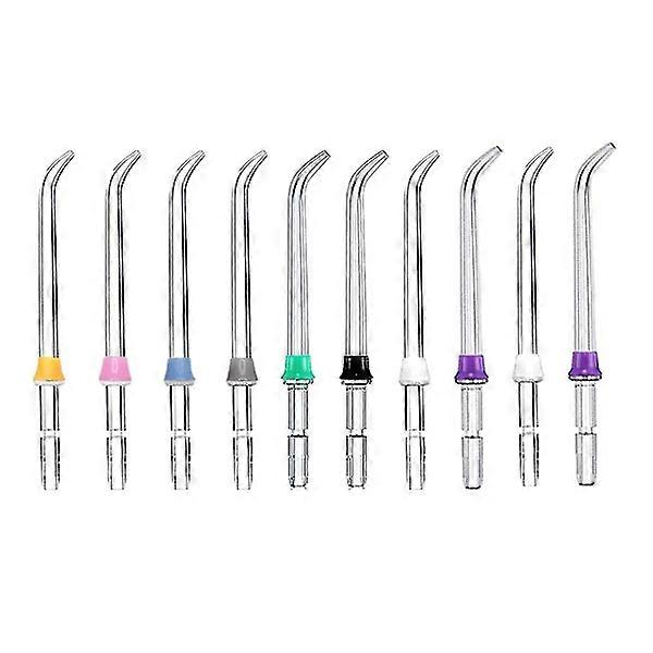 ウォーターフロッサーとマウスウォッシュと互換性のある交換用クラシックジェットノズル10個