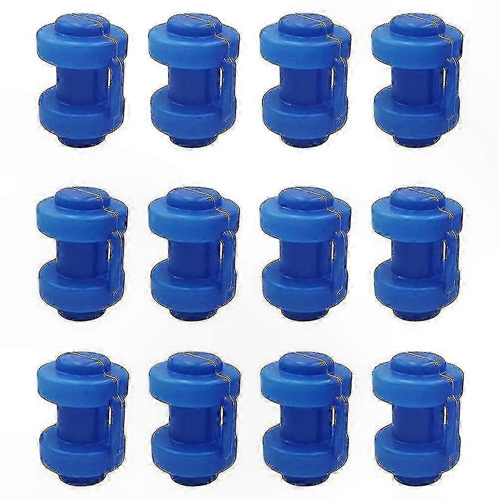 12 Pack Trampoline End Caps, 25mm Size for Safety Net Attachment to Net Poles