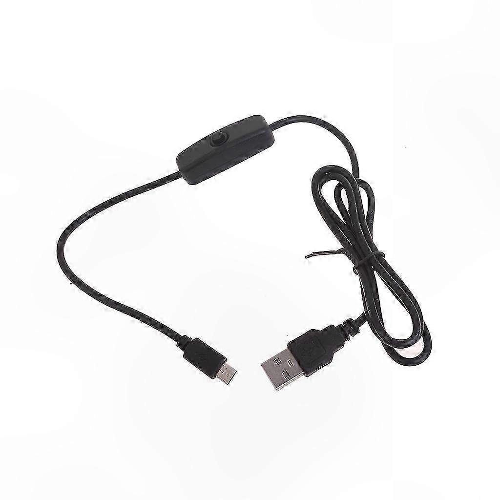 Micro USB to USB Power Cable with Switch for Raspberry Pi Projects and Devices