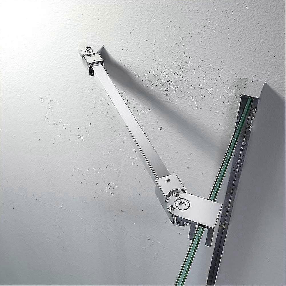 40cm από ανοξείδωτο χάλυβα frameless πόρτα ντους σταθερό τοίχο σε γυάλινη ράβδο στήριξης για 6mm 8mm 10mm παχύ γυαλί