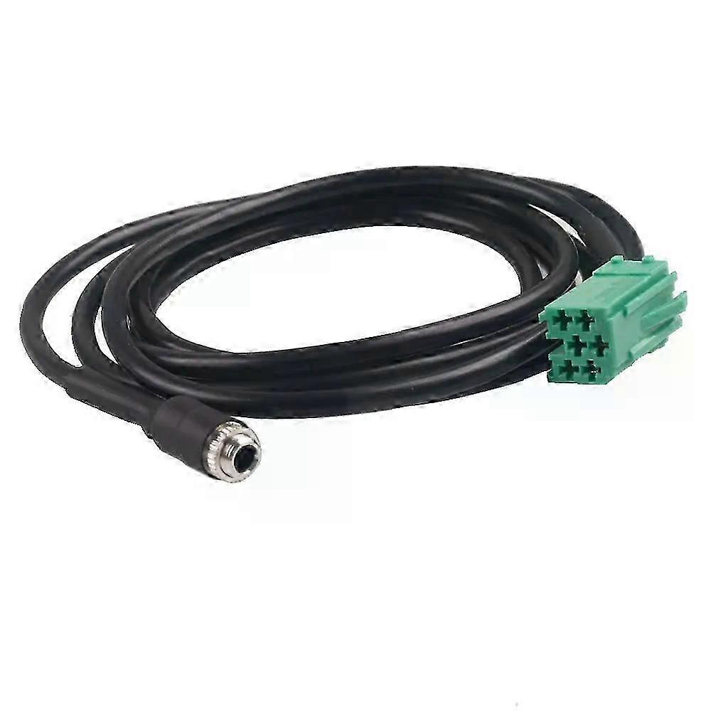 Aux Cable Adapter Mini ISO 35mm Female Jack Cable Fit For Renault Clio Megane Scenic 2005-2012 Radio CD Player