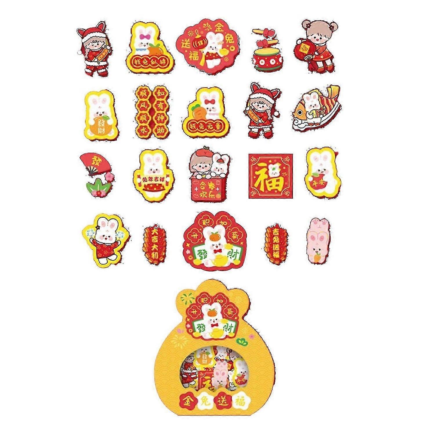 2025 Latest Model 40 Sheets Planner Sticker Cute Rabbit Design Scrapbooking