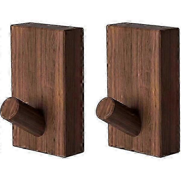 Nordic Walnut and Beech Wood Wall Hook for Jacket, Clothes in Hallway, Skirt