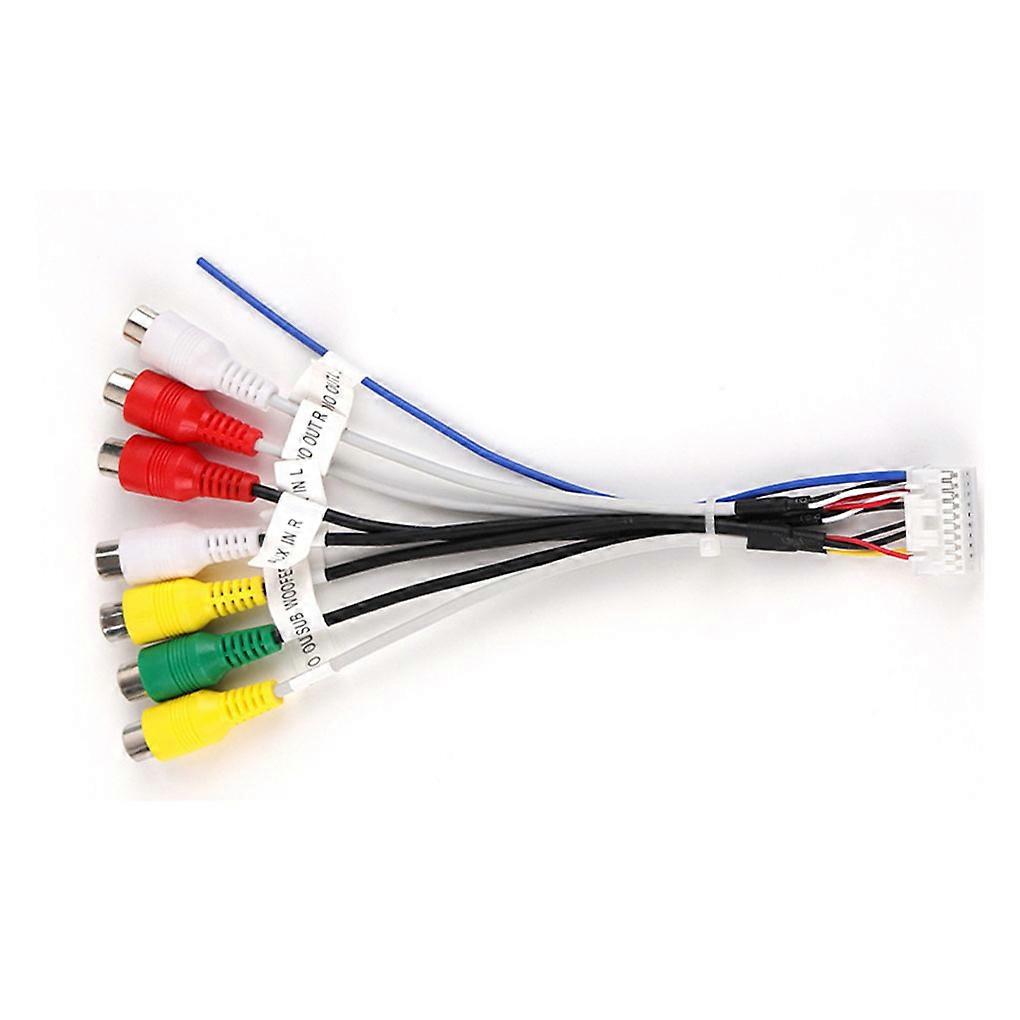 Stereo Radio Adapter Output Wire  for Aux-in Adapters Cable Lightweight Subwoofer/ for Amplifier 20pins Harness Connector