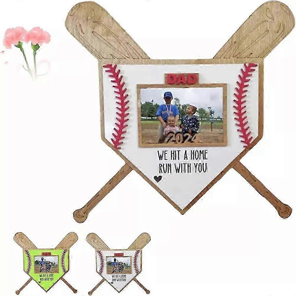 Creative Baseball Themed Wood Frame for Fathers Day, Father's Day Gift