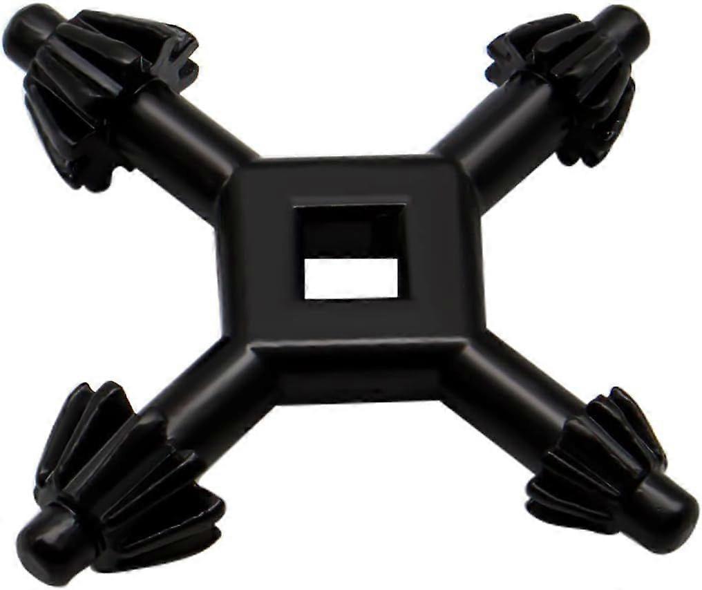 Universal Chuck Key, 4 in 1 Chuck Key, Black Multi-Function Drill Chuck Key, Can