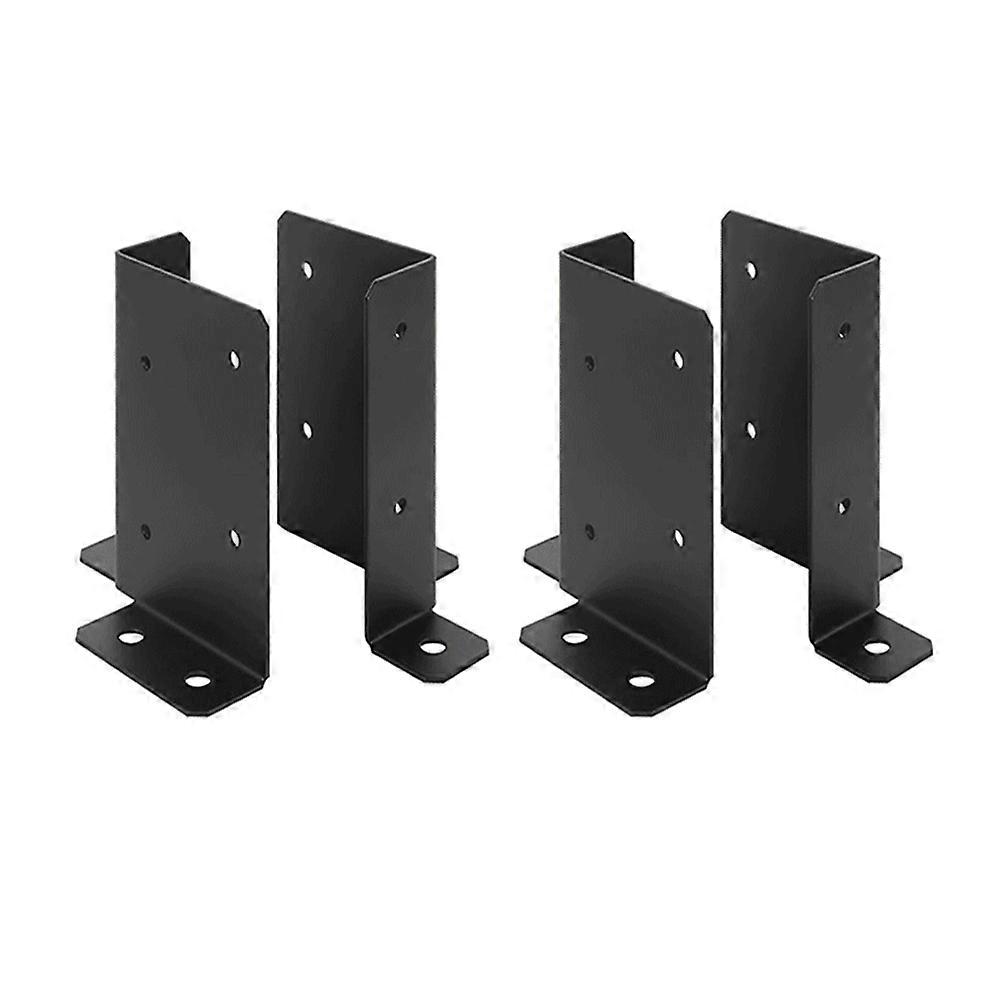 4pcs Adjustable Post Base Bracket Fit 2x4,4x4,6x6 Post, Wood Fence Post Base Support Bracket for Pergola, Mailbox Post