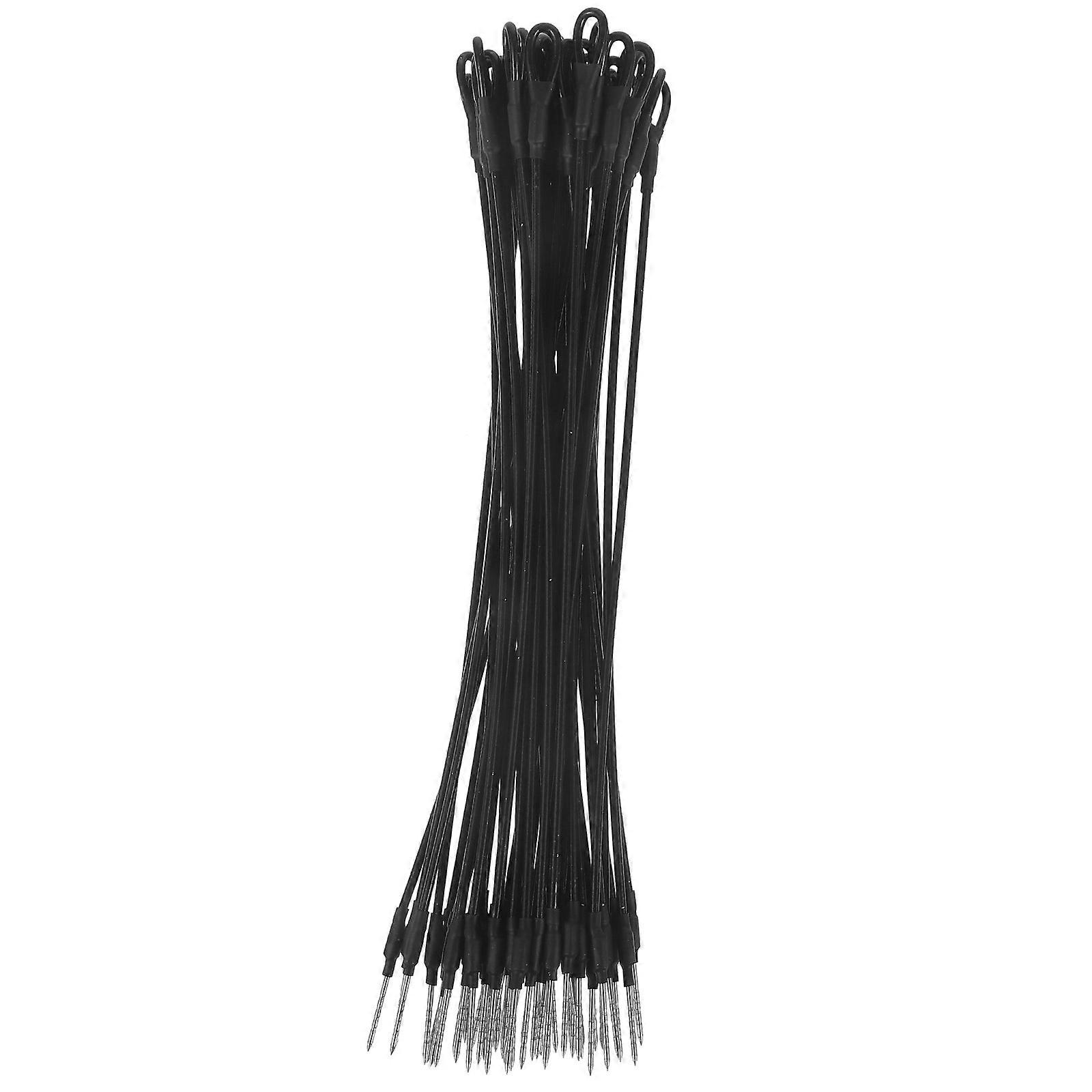 Tag Cord String Tag Rope for Supermarket Black Steel Protection Rope 50Pack