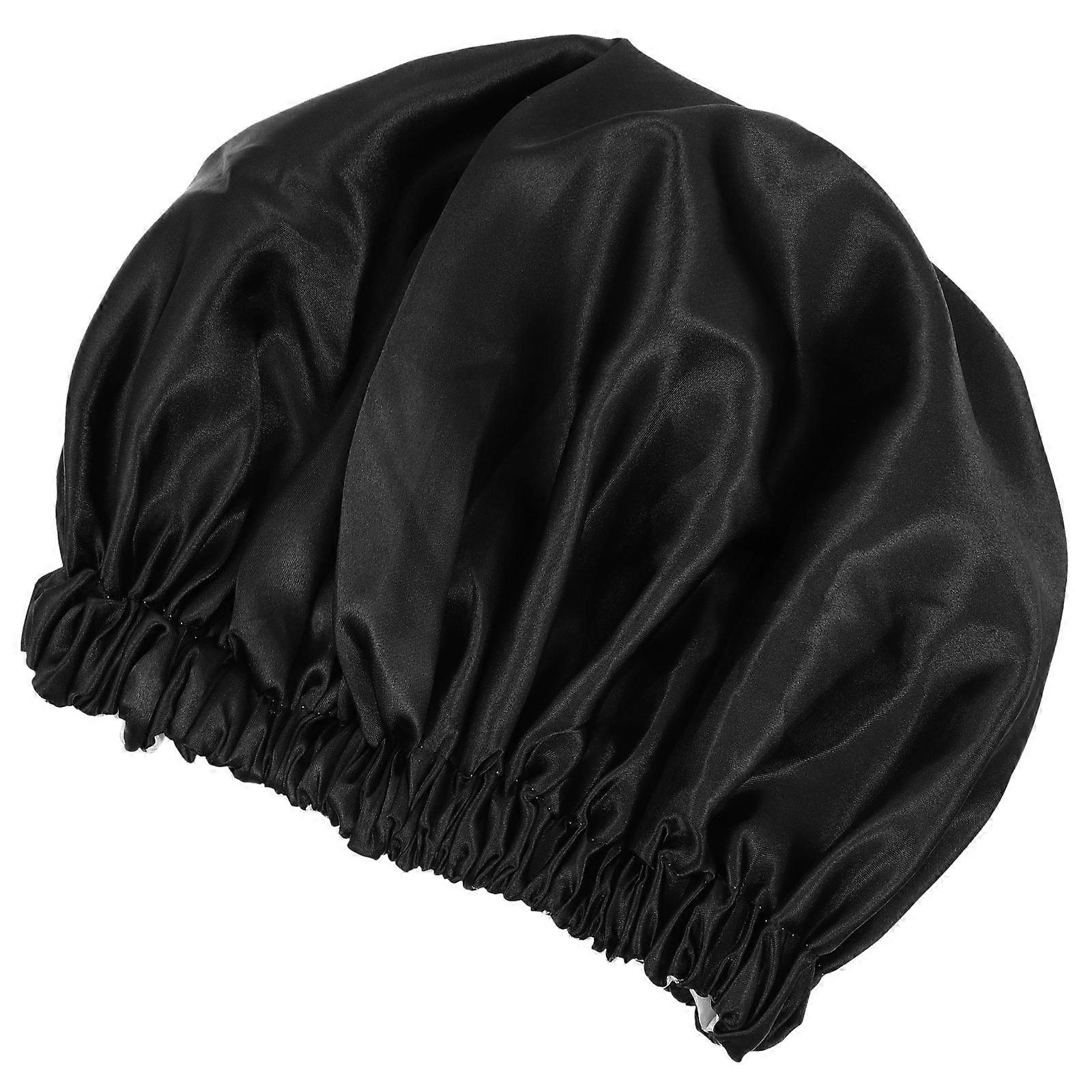 Satin Sleep Cap Comfortable Polyester Beanie Hat for Home