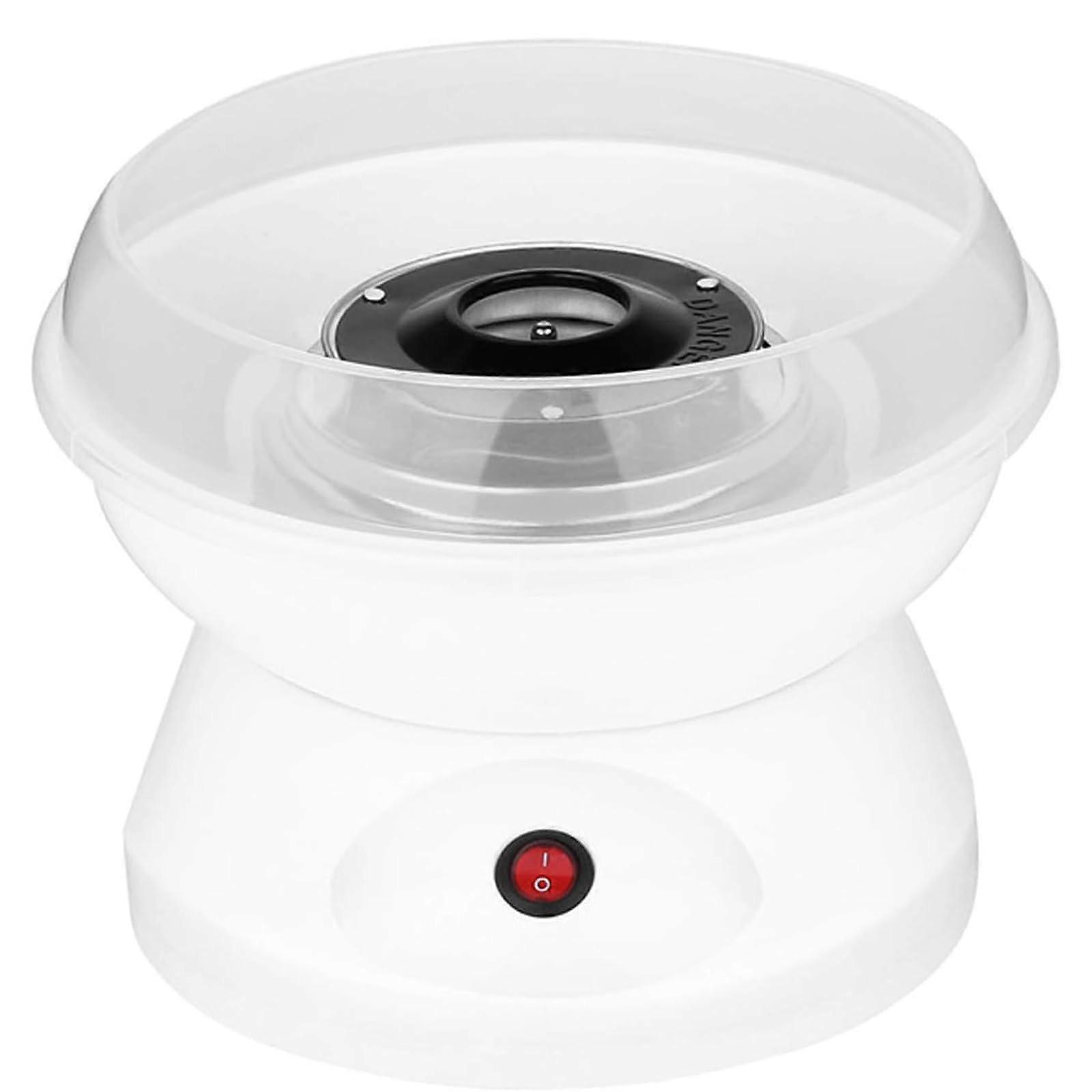 Mini Cotton Candy Machine 500W Electric Floss Maker for Kids Parties White Home Use with Easy Clean Design