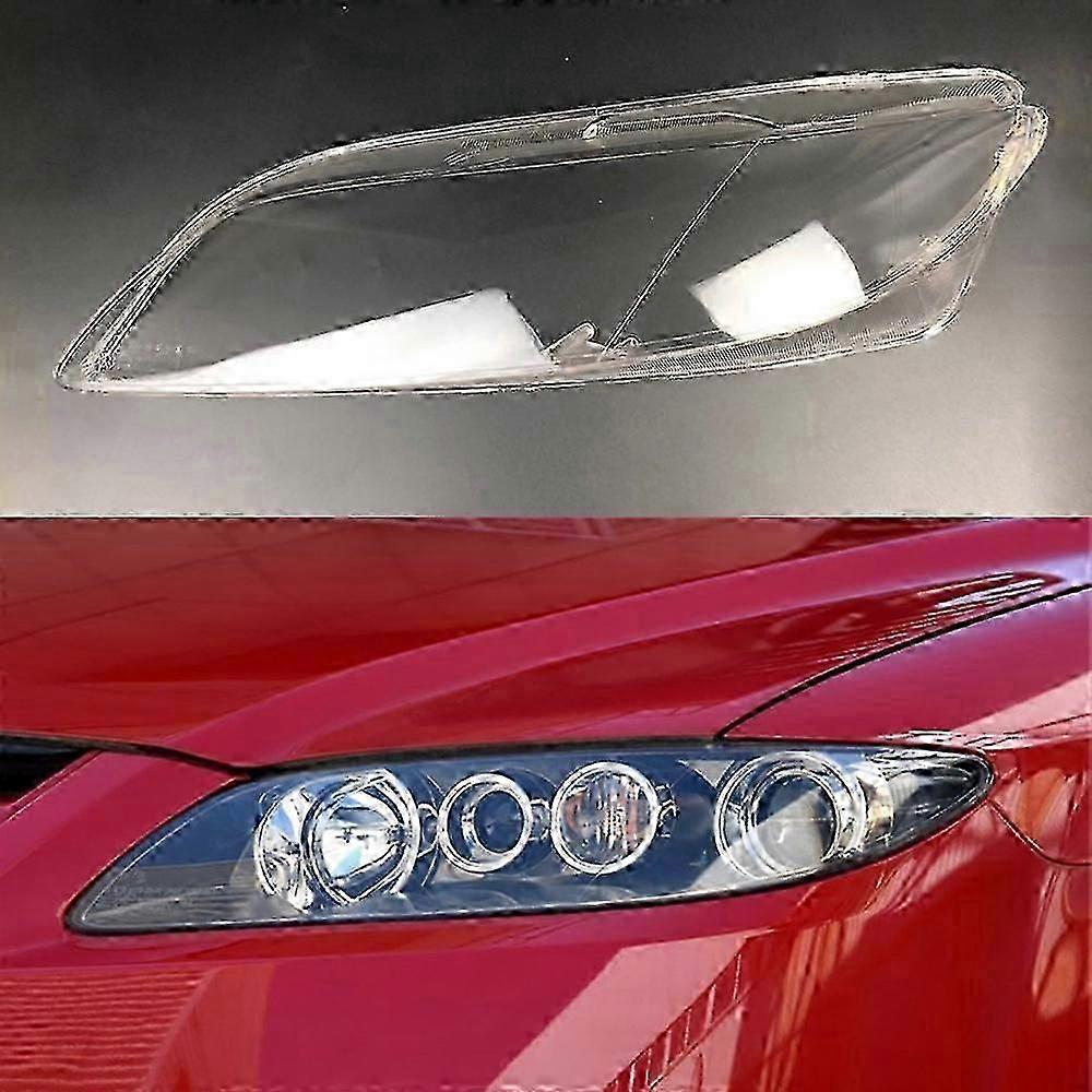 For to Front Headlight Cover For Mazda 6 2003 2004 2005 2006 2007 2008 2009-2015 Transparent Lampshade Plexiglass Replace Original Lens
