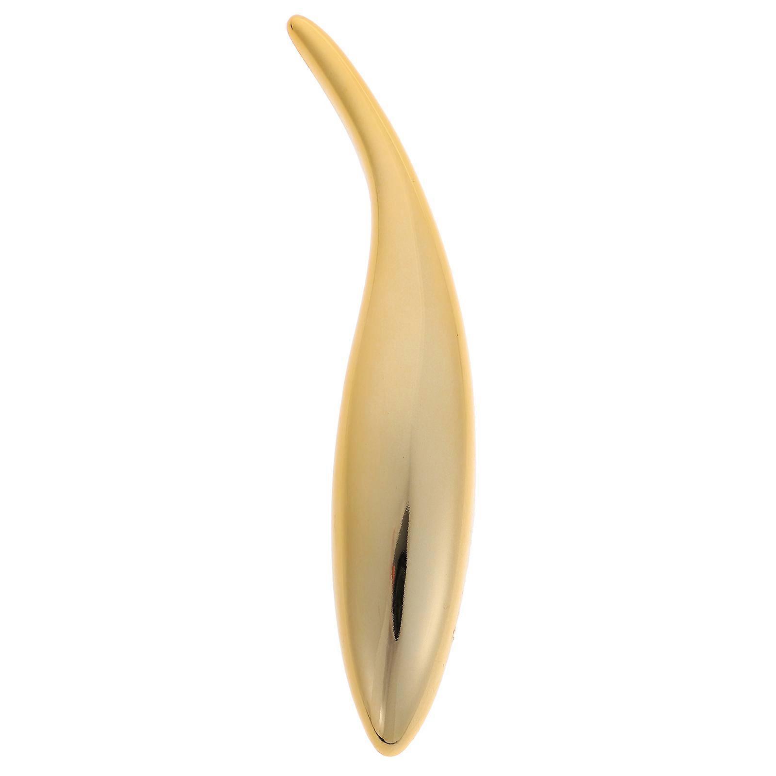 Wall Crafts Nodic Style Fish Shaped Ornament for Decoration Size S Golden