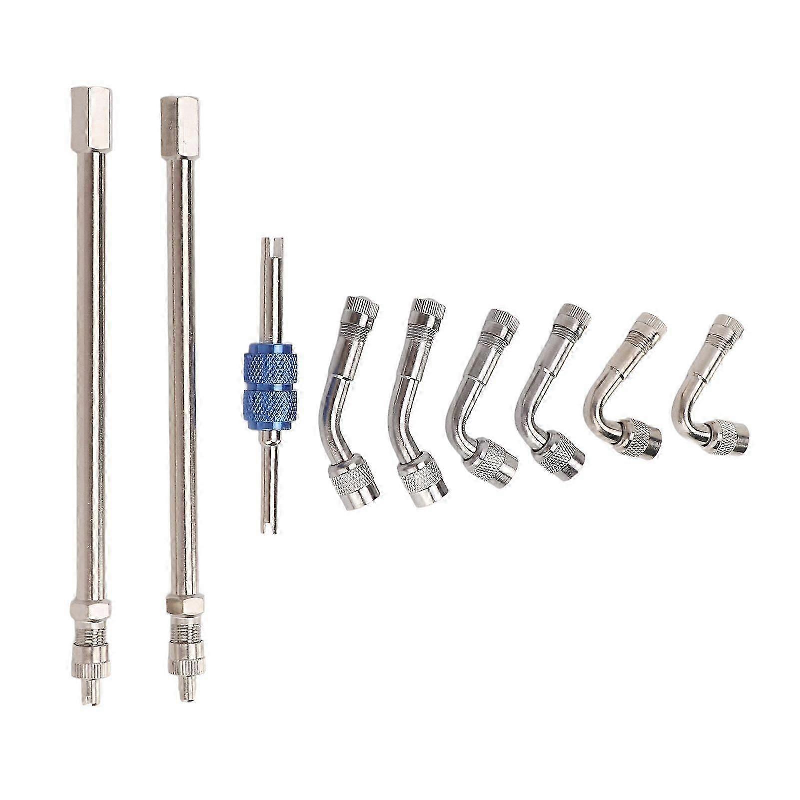 Tyre valve stem extenders for dually vehicles