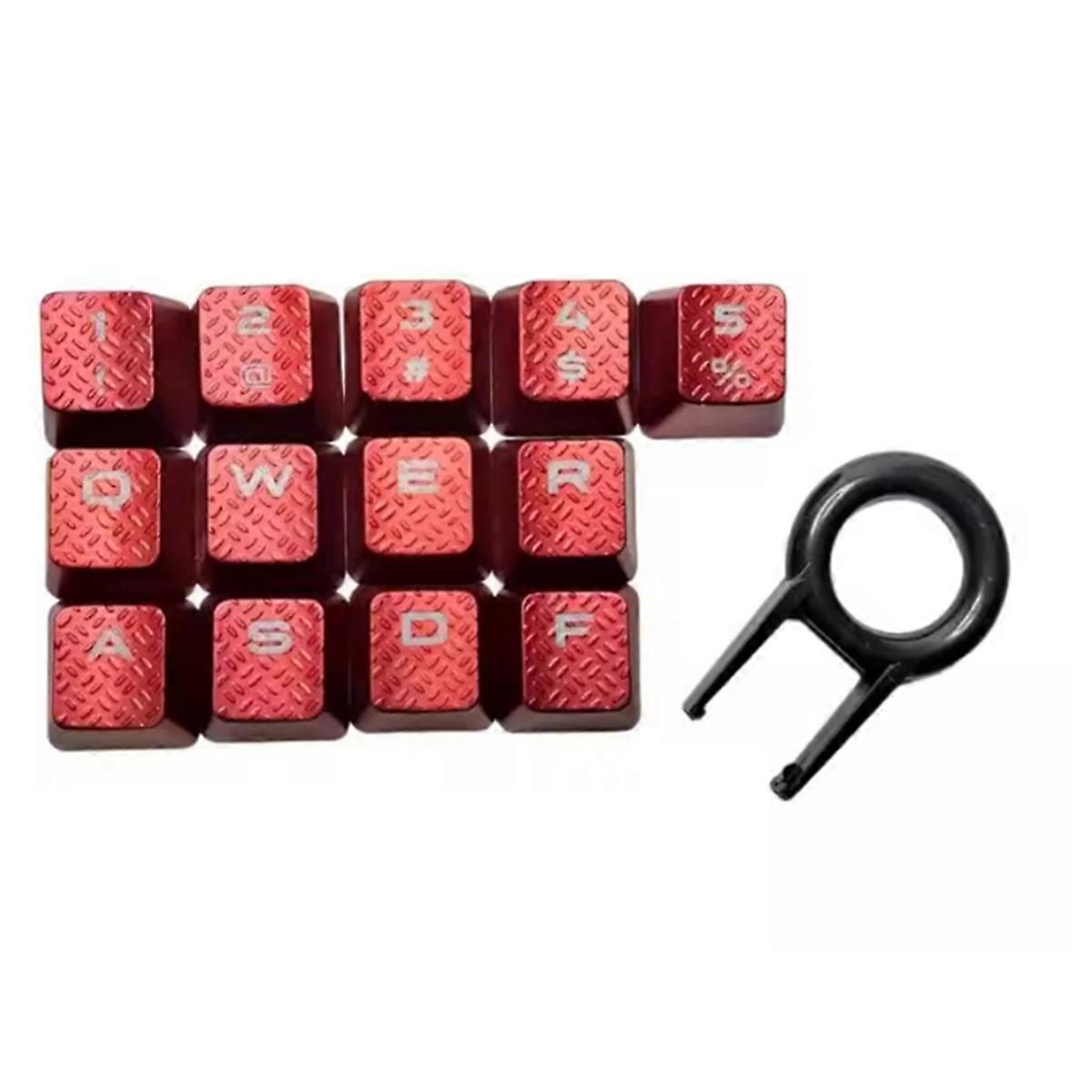 13Key Anti Slip Caps Mechanical Keyboard Keycaps Slip Proof with Backlights Enhances Typing and Gaming for K70 K95 066A