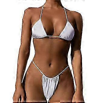 Damski dwuczęściowy strój kąpielowy Seksowne stroje kąpielowe Halter String Triangle Bikini Sets SML