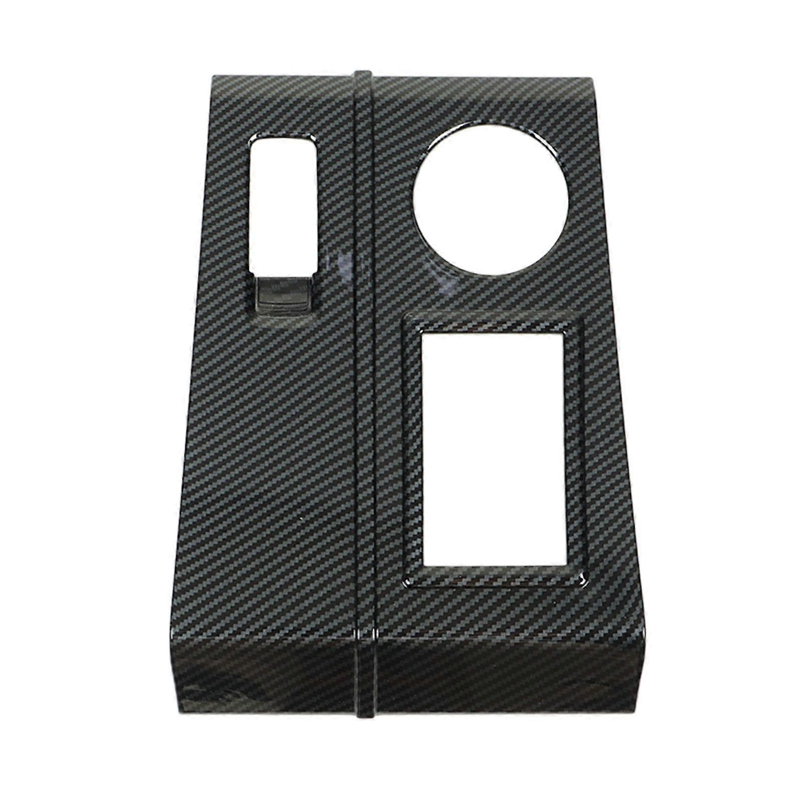 Gear Shift Box Panel Frame Cover Carbon Fiber Gear Shift Panel Cover Replacement for Mitsubishi Outlander 2023