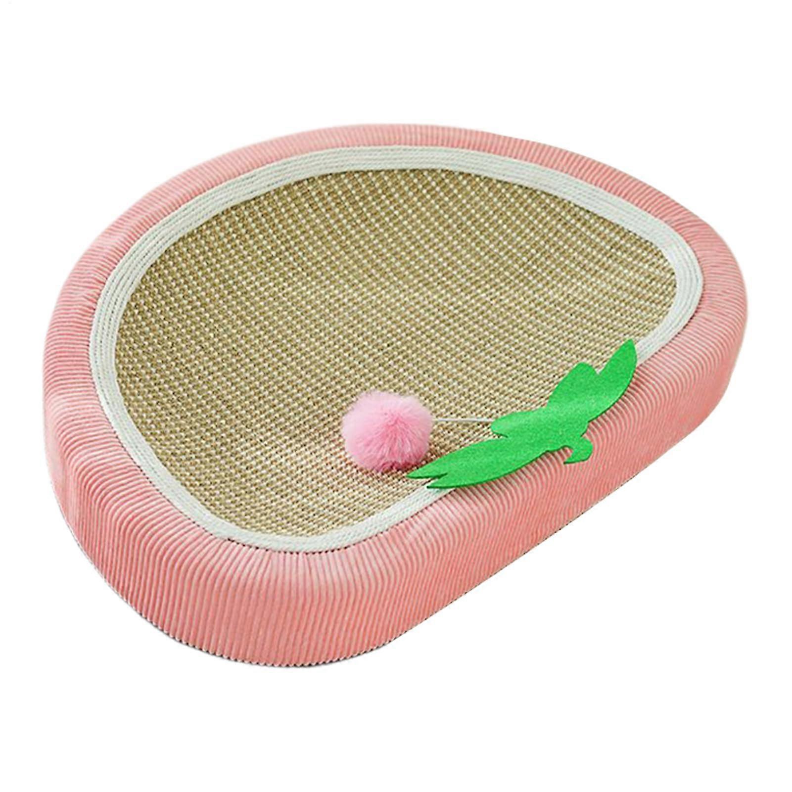 Scratching Bed for Cats Sisal Strawberry Cat Scratching Pad Nap Mat And Furniture Protector For Home And Apartment