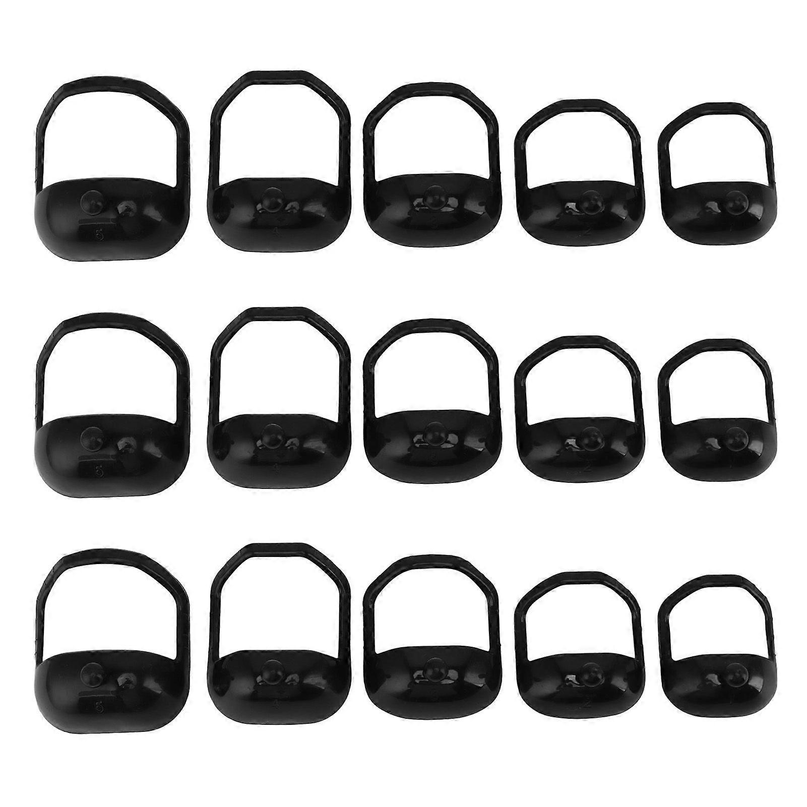 15pcs Beard Shaving Template 5 Size Precise Trimming Beard Shaping Styling Guide Shaper