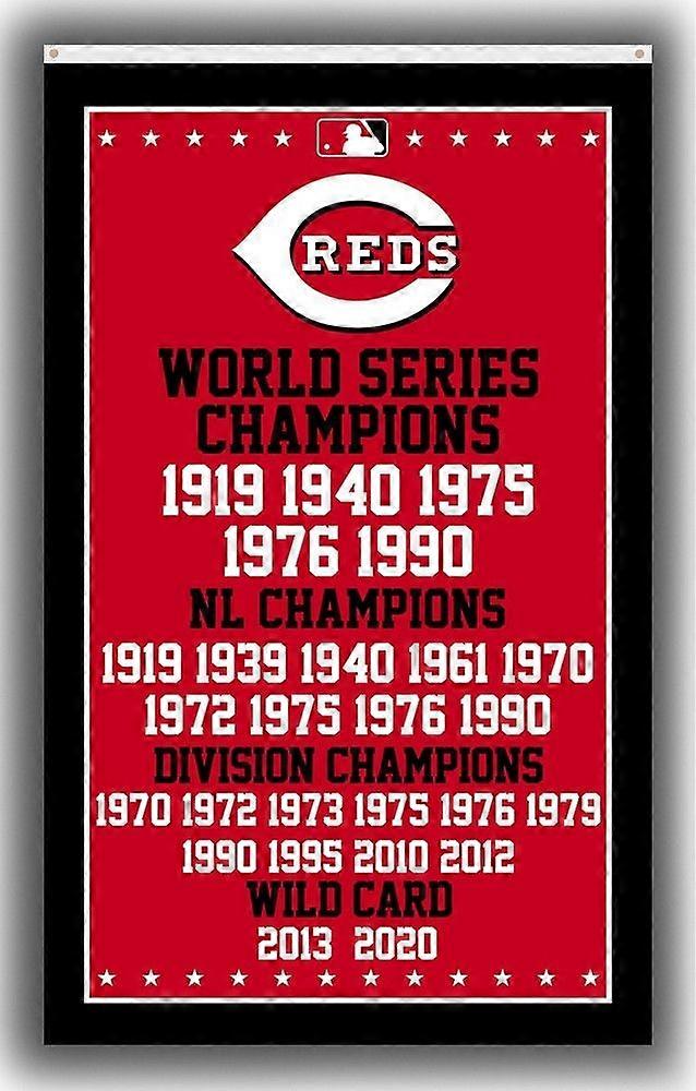 Cincinnati Baseball Team Pamiętna flaga Zwycięzca Reds Najlepszy baner