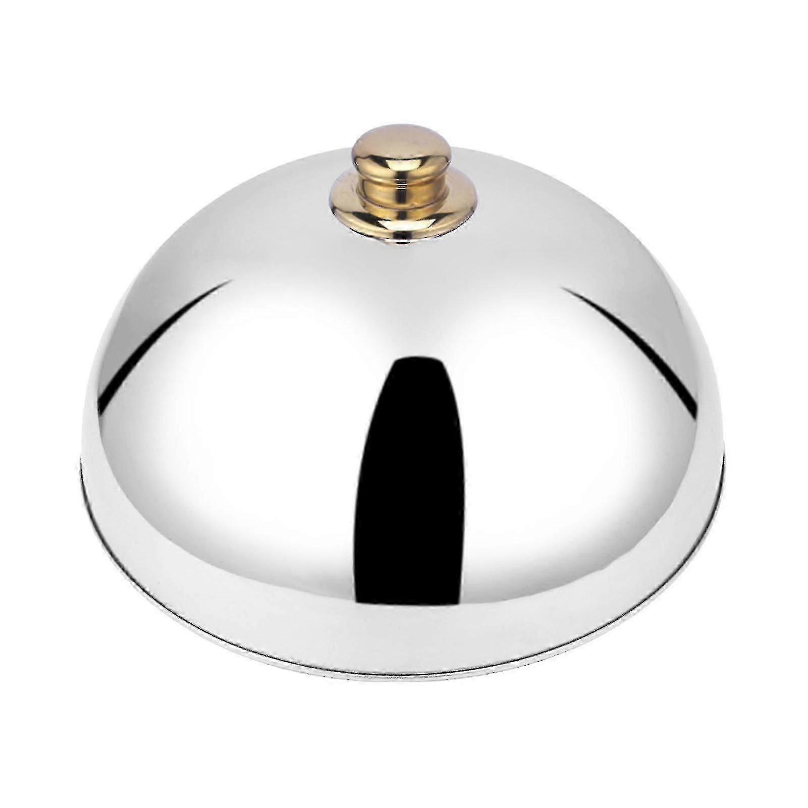 レストランダイニング用のステンレス製ドームクローシュ、鉄板焼き食器耐熱皿プロテクター